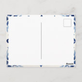 Blaue Titel und Zitronen aus Amalfi Italien Postkarte (Rückseite)