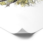 Blaue Titmaus Poster (Ecke)