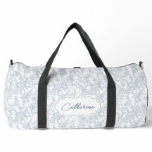 Blaue Toile-Blumen-Spitze Personalisiert