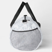 Blaue Toile-Blumen-Spitze Personalisiert Duffle Bag (Rechts)