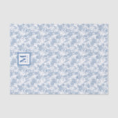 Blaue Toile Französisch Seidenpapier (Vorderseite)