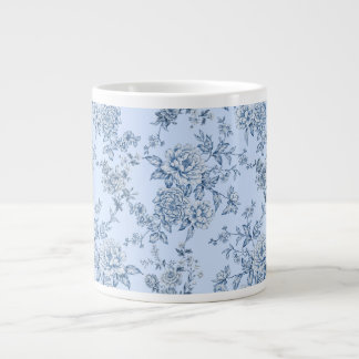 Blaue Toile Jumbo-Tasse