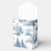 Blaue Toile-Weihnachtsmuster  Geschenkschachtel (Geöffnet)
