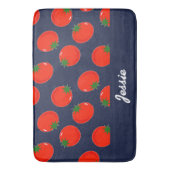 Blaue Tomaten Badematte (Vorderseite Vertikal)