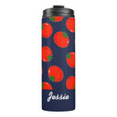 Blaue Tomaten Thermosbecher (Vorderseite)
