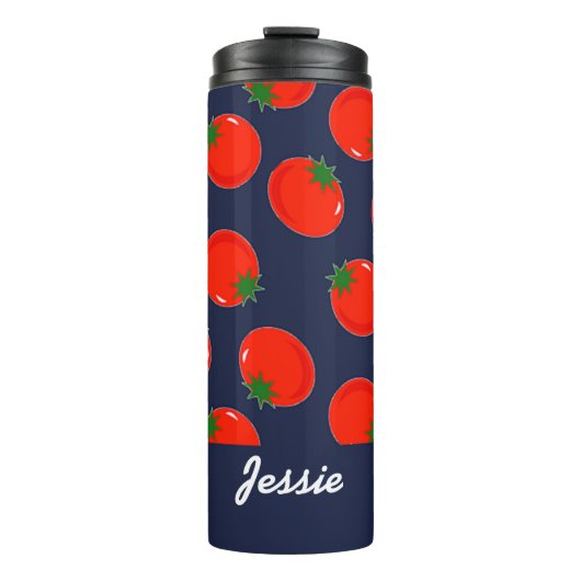 Blaue Tomaten Thermosbecher (Vorderseite)