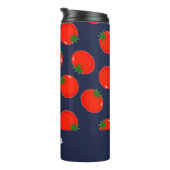 Blaue Tomaten Thermosbecher (Nach rechts gedreht)