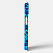 Blaue Töne Abstrakt flüssig Case-Mate iPhone Hülle (Rückseite / Rechts)