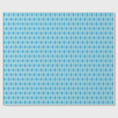 Blaue Töne Argyle-Geschenkpapier Geschenkpapier (Flach)