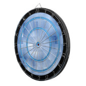 Blaue Töne in einer quadratischen Musterverordnung Dartscheibe (Vorderseite rechts)