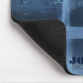 Blaue Töne - Landschaft New Yorks Mousepad (Ecke)