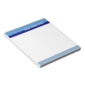 Blaue Töne Notizblock (angewinkelt)