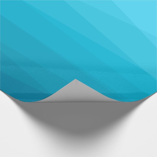 Blaue Töne Polygonal Geschenkpapier (Ecke)