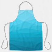 Blaue Töne Polygonal Schürze (Vorderseite)