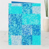 Blaue Tonfolien Karte (Rückseite)