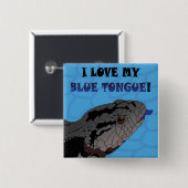 BLAUE TONGUE LIEBE BUTTON (Vorne & Hinten)