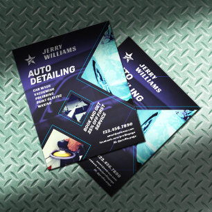 Blaue Tonwaschmaschine Flyer