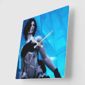 Blaue Toxin Wanduhr (Winkel)
