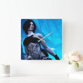 Blaue Toxin Wanduhr (Zuhause)