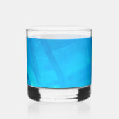 Blaue Toxinglasur Whiskyglas (Rückseite)