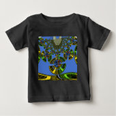 Blaue Tradition Baby T-shirt (Vorderseite)