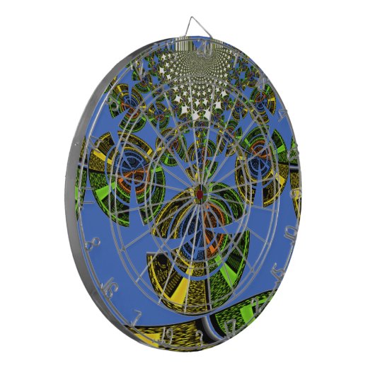 Blaue Tradition Dartscheibe (Vorderseite Links)