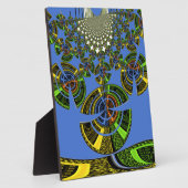 Blaue Tradition Fotoplatte (Seite)