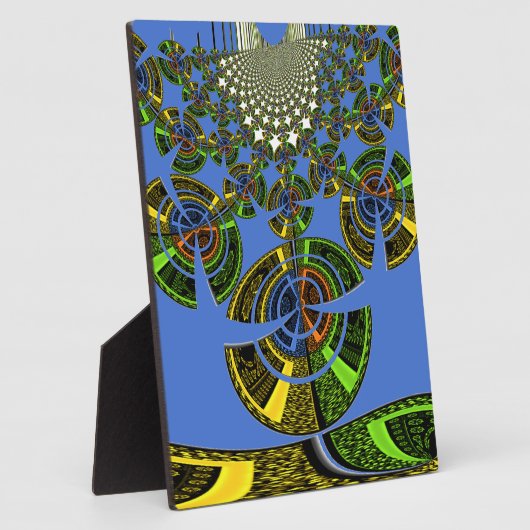 Blaue Tradition Fotoplatte (Seite)