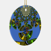 Blaue Tradition Keramikornament (Rechts)