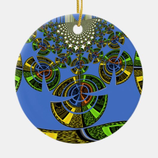 Blaue Tradition Keramikornament (Vorne)