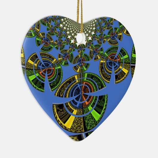 Blaue Tradition Keramikornament (Rechts)