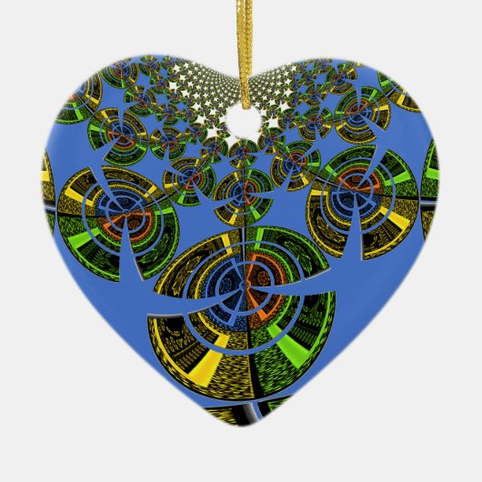 Blaue Tradition Keramikornament (Vorne)