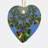 Blaue Tradition Keramikornament (Links)