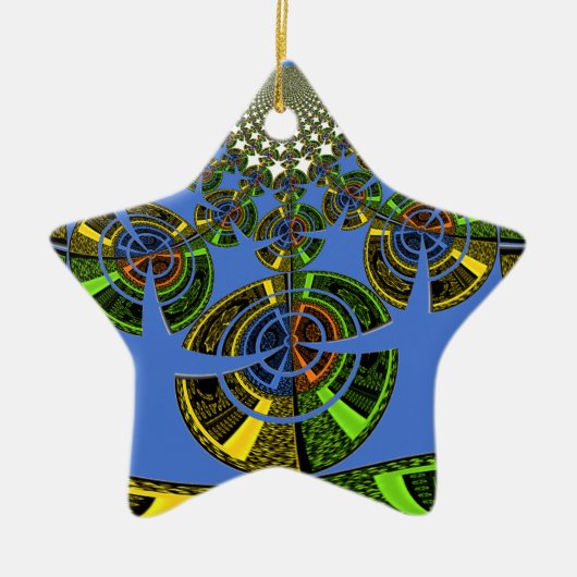 Blaue Tradition Keramikornament (Vorne)