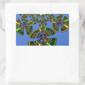 Blaue Tradition Rechteckiger Aufkleber (Tasche)