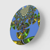 Blaue Tradition Runde Wanduhr (Winkel)