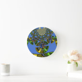 Blaue Tradition Runde Wanduhr (Zuhause)