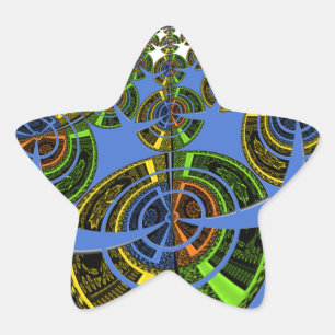 Blaue Tradition Stern-Aufkleber