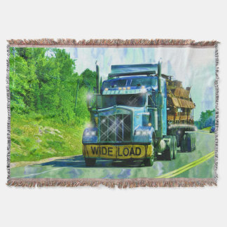 Blaue Tragfläche für Lkw-Liebhaber Kunst Decke
