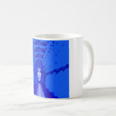 Blaue Trance Kaffeetasse (VorderseiteRechts)