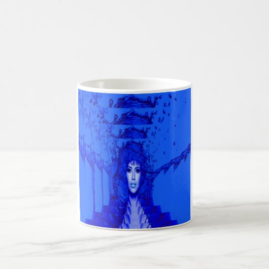 Blaue Trance Kaffeetasse (Mittel)