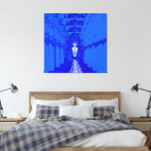 Blaue Trance Leinwanddruck (Insitu (Schlafzimmer))
