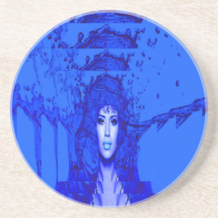 Blaue Trance Untersetzer