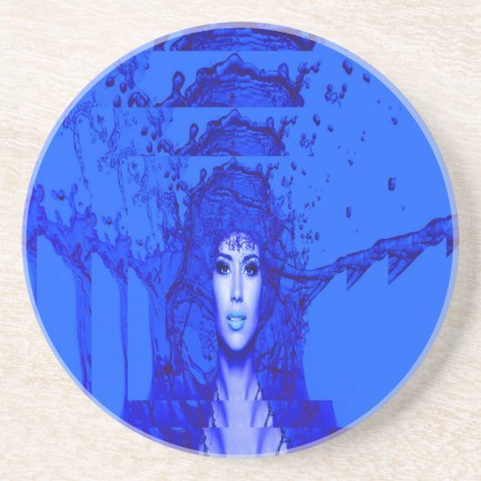 Blaue Trance Untersetzer (Vorne)