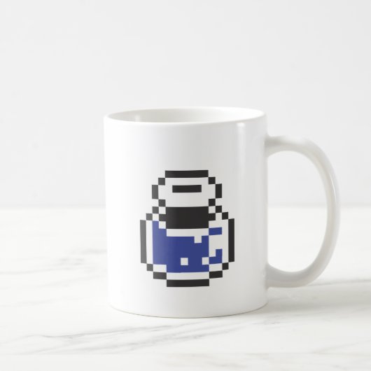 Blaue Trank-Tasse Kaffeetasse (Rechts)