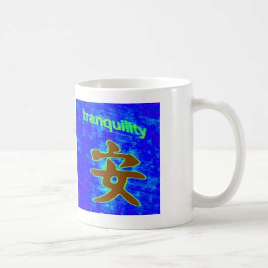 blaue Tranquility-Tasse Kaffeetasse (Rechts)
