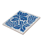 Blaue Trauben Fliese (Seite)