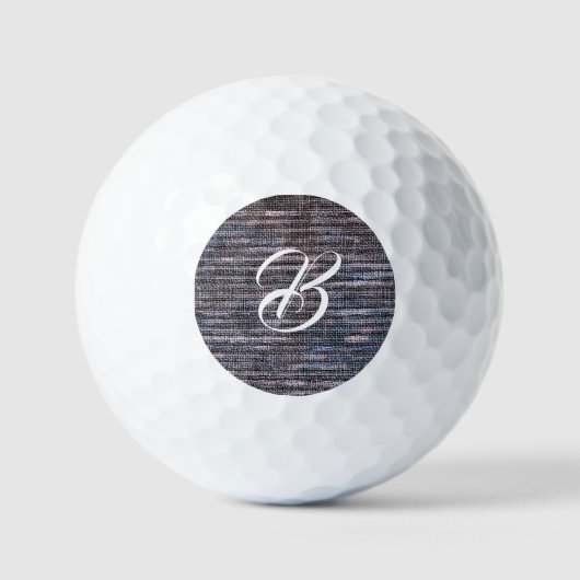 Blaue Trauben-Imitate weben Burlap Golfball (Vorderseite)