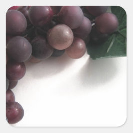 Blaue Trauben Quadratischer Aufkleber