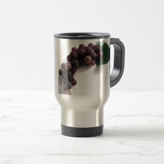 Blaue Trauben Reisebecher (VorderseiteRechts)